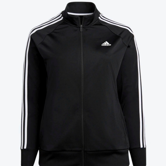 adidas Jackets & Coats Adidas Womens Plus Size Track Jacket Blackwhite Stripes New Poshmark
